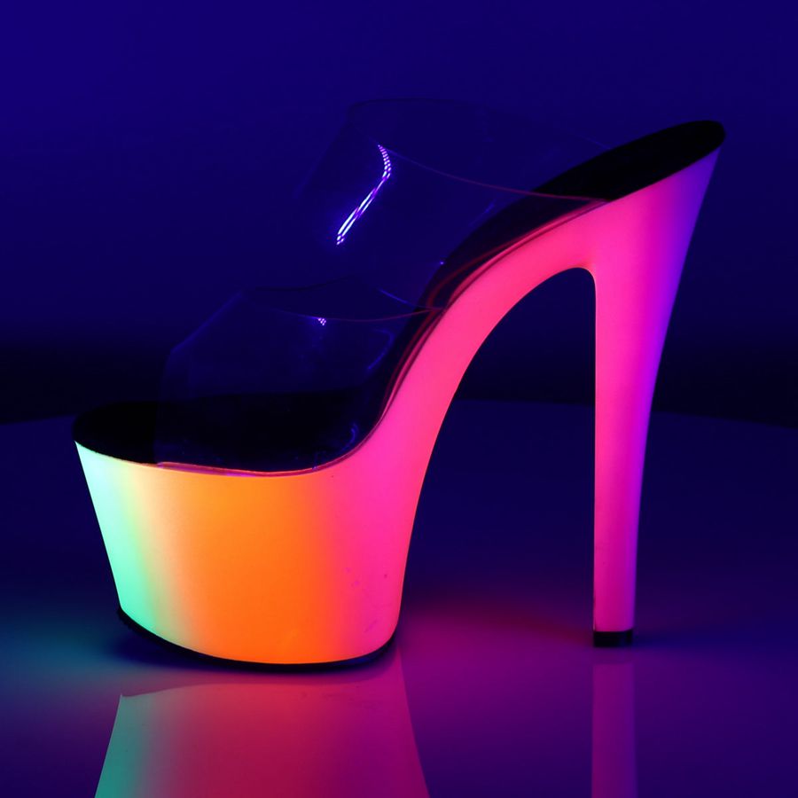 Women's Pleaser Rainbow-302UV Heels Multicolor | 621RSBPCD