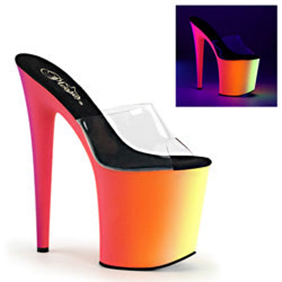 Women's Pleaser Rainbow-801UV Platform Sandals Multicolor | 390MHFVLO