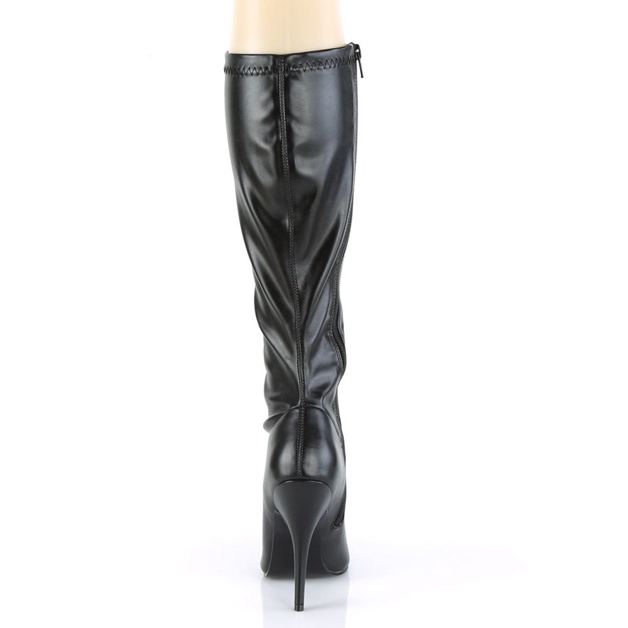 Women's Pleaser Seduce-2000 Knee High Boots Black | 623HYSUKN