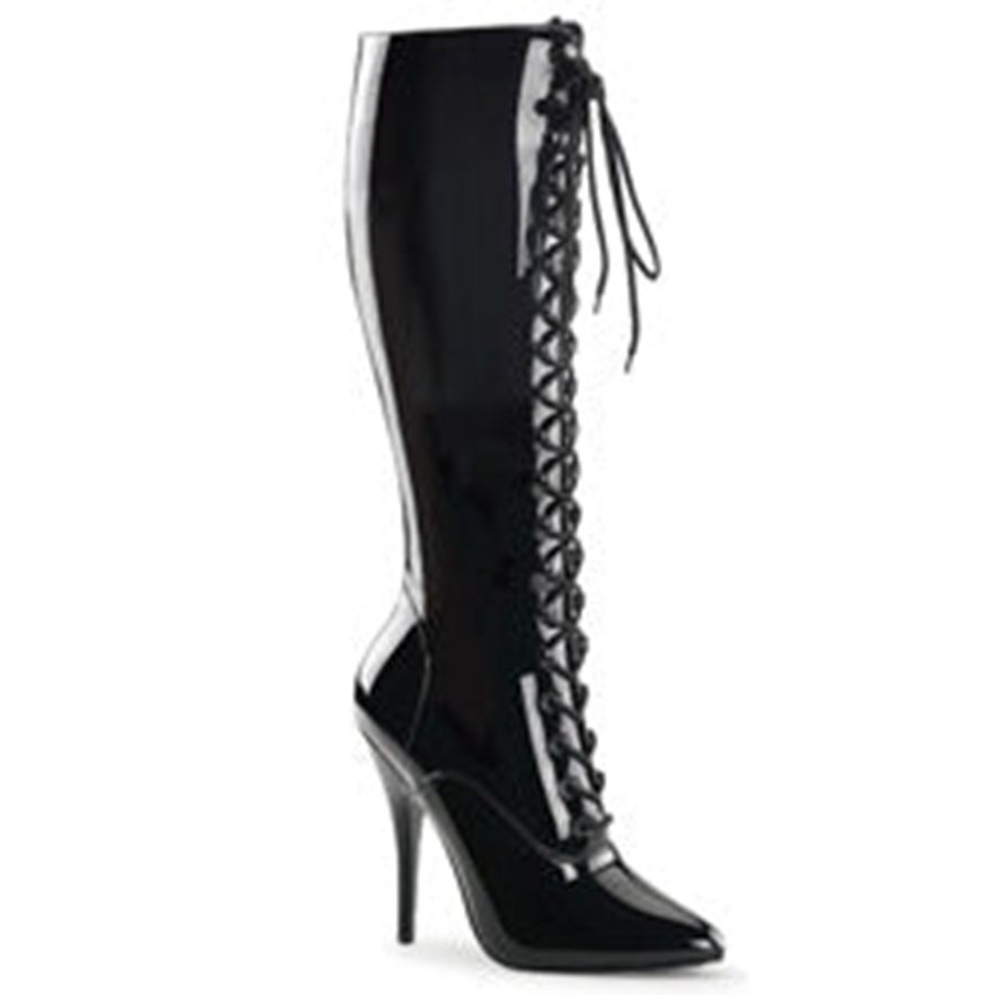 Women's Pleaser Seduce-2020 Knee High Boots Black | 061NYCHMO