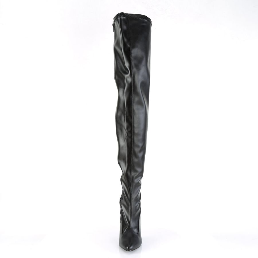 Women's Pleaser Seduce-3000 Thigh High Boots Black | 405XCLSYH