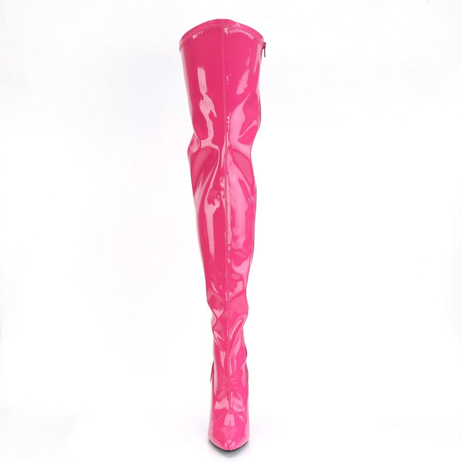 Women's Pleaser Seduce-3000 Thigh High Boots Pink | 904BTJNOI