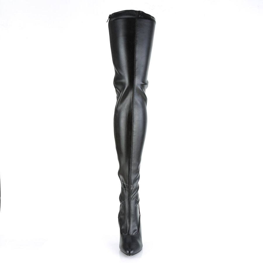 Women's Pleaser Seduce-3063 Thigh High Boots Black | 206YCHSFG