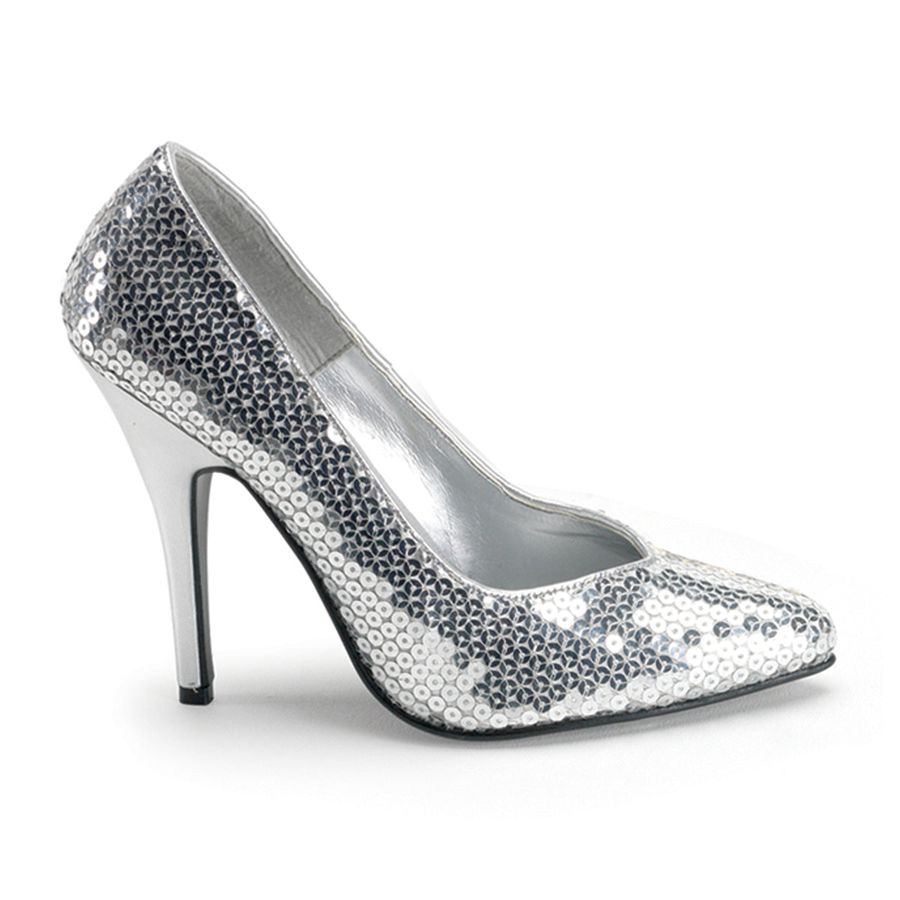 Women\'s Pleaser Seduce-420SQ Pumps Silver | 068AHLINZ