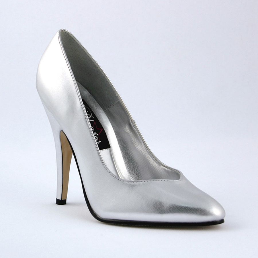 Women\'s Pleaser Seduce-420V Pumps Silver | 071PRLNXI