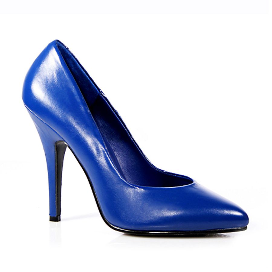 Women\'s Pleaser Seduce-420 Pumps Blue | 760DACJFE