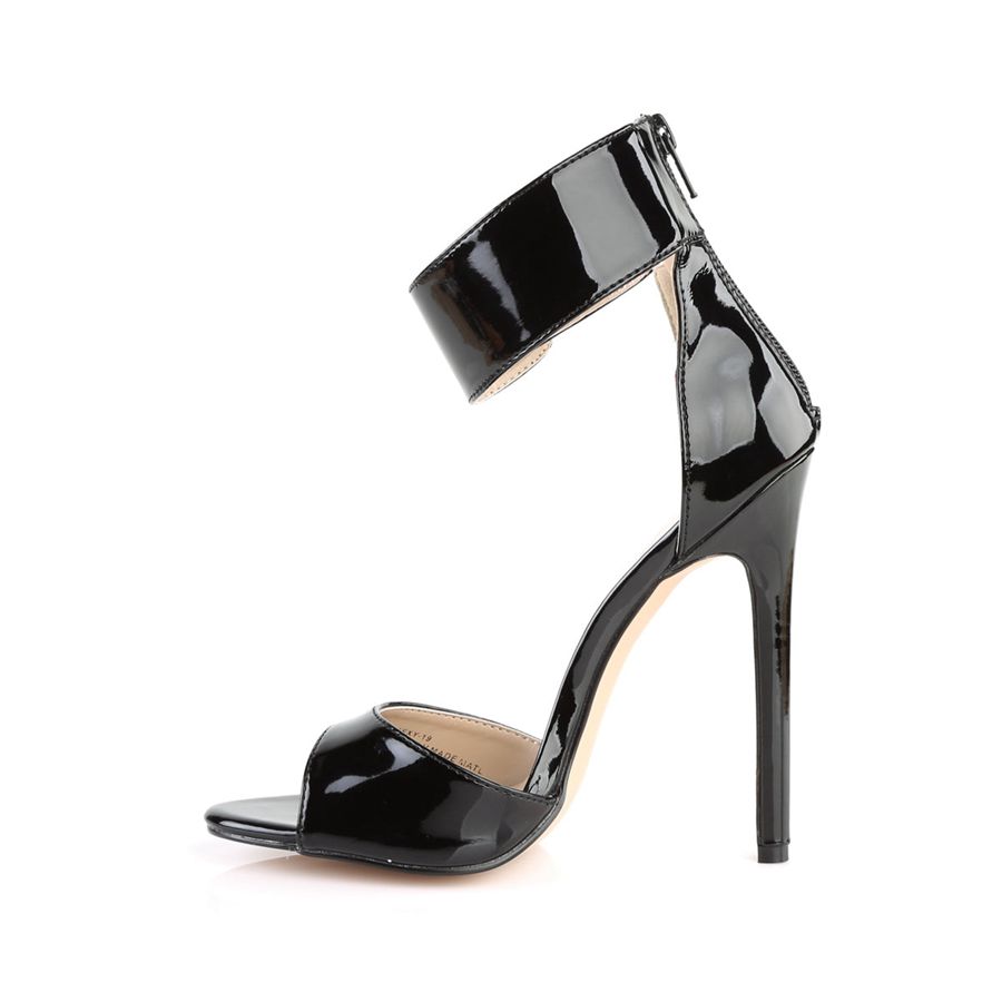 Women's Pleaser Sexy-19 Ankle Strap Sandals Black | 251WNJMBP