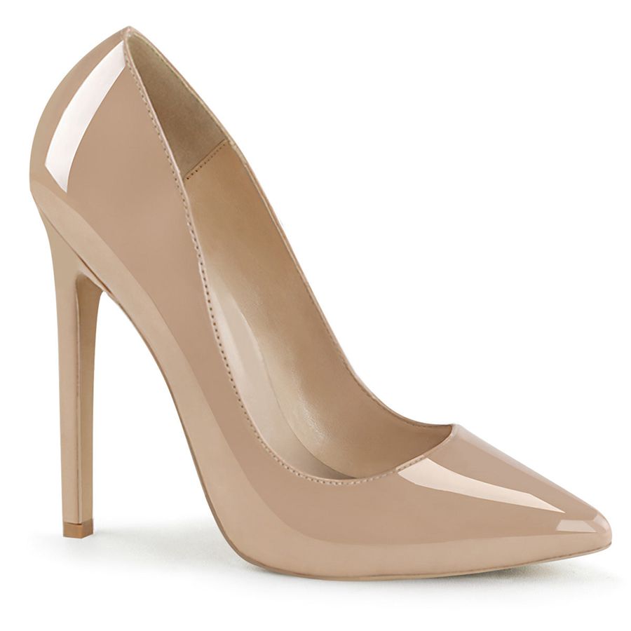 Women\'s Pleaser Sexy-20 Pumps Beige | 679VQGRWE