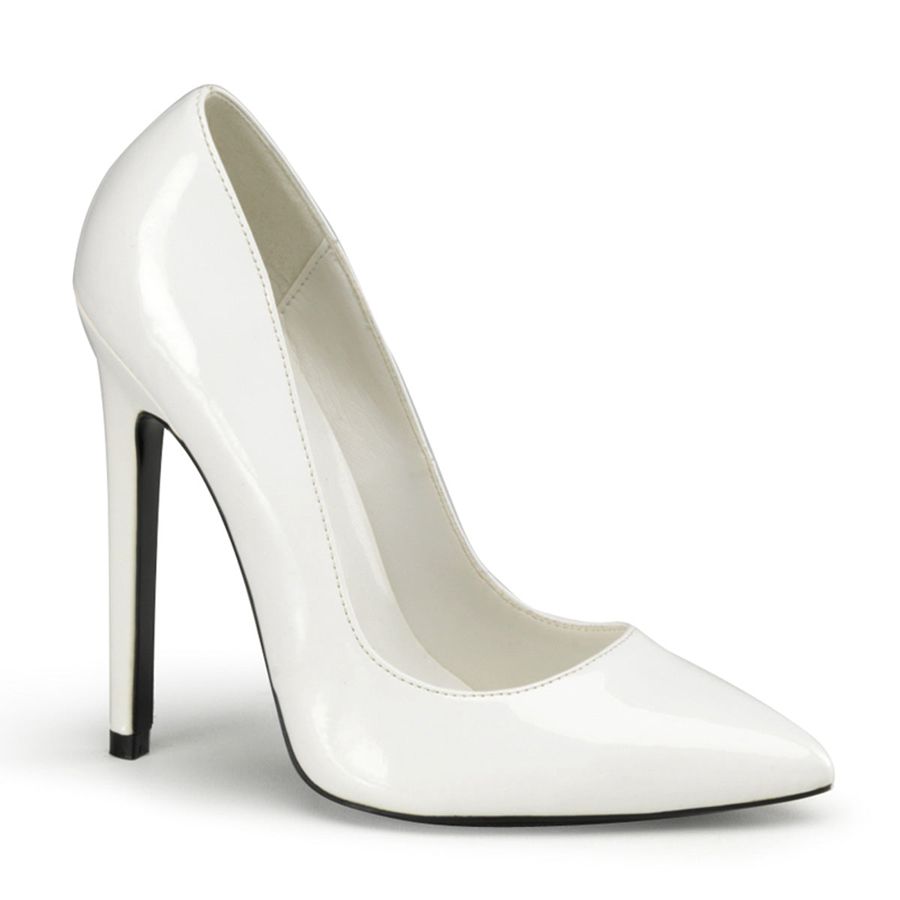 Women\'s Pleaser Sexy-20 Pumps White | 823OLEZAN