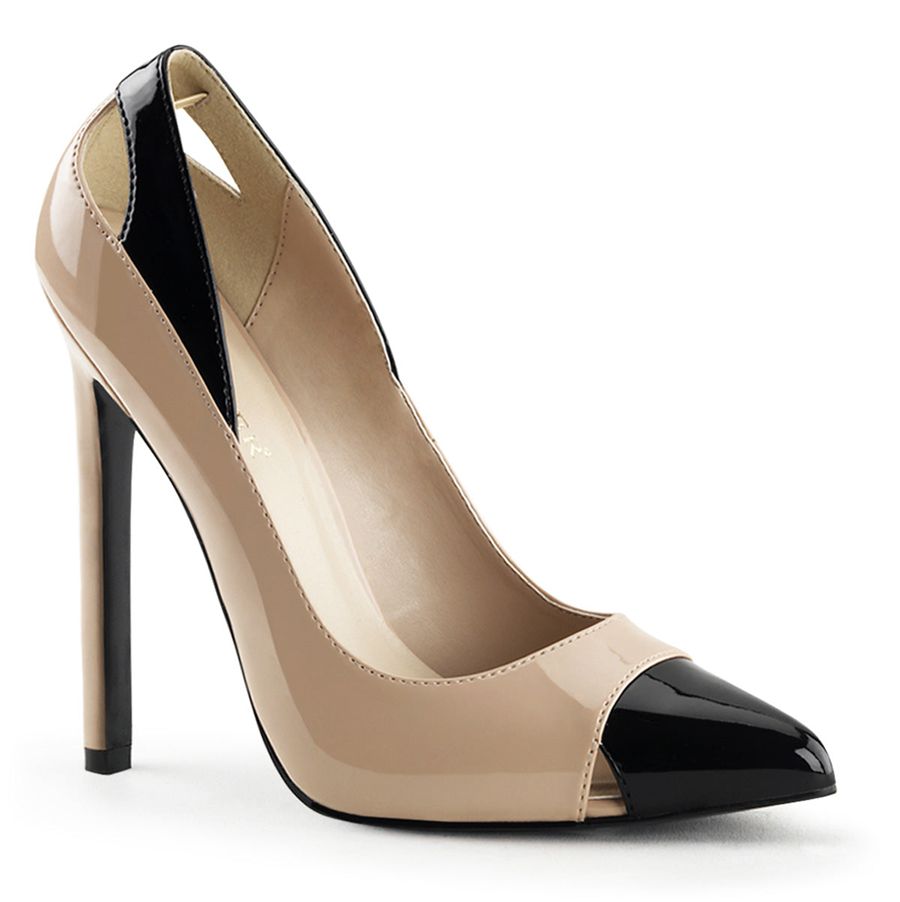 Women\'s Pleaser Sexy-22 Pumps Beige | 035ENQKAH