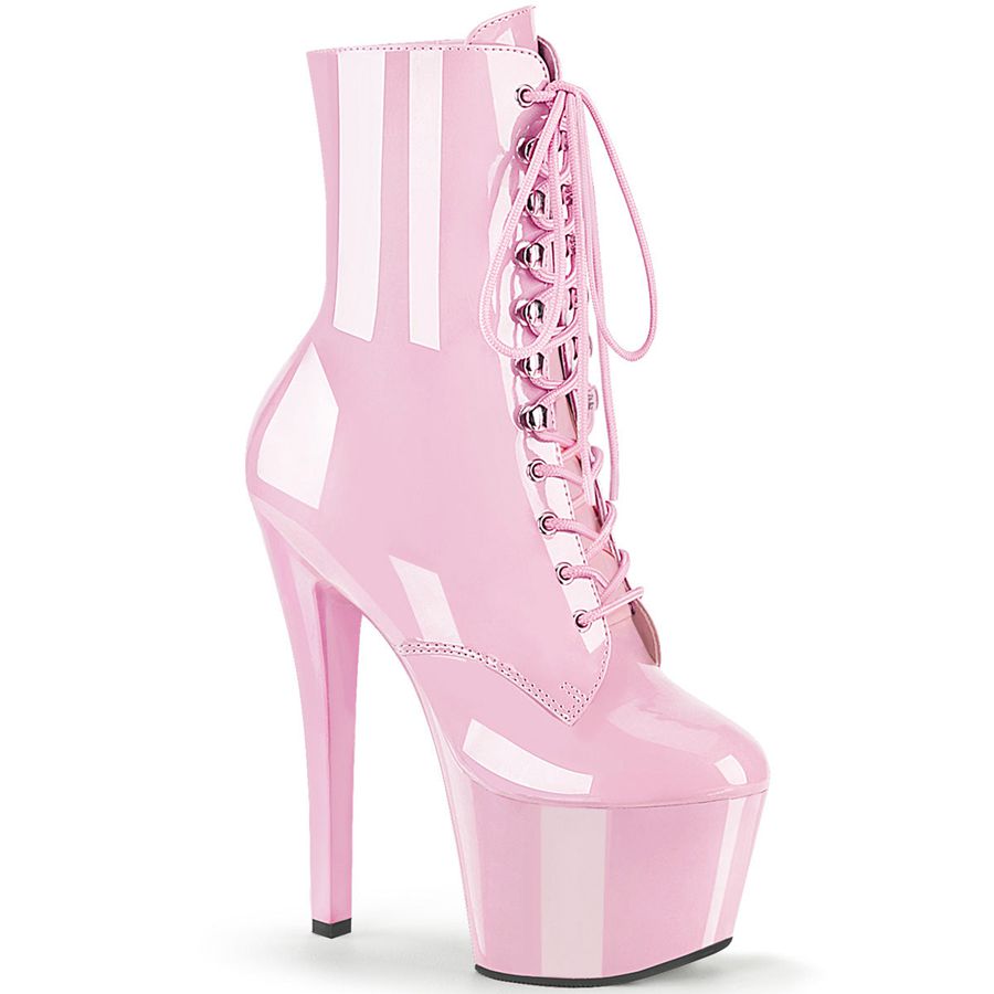 Women\'s Pleaser Sky-1020 Ankle Boots Pink | 572URPGTL