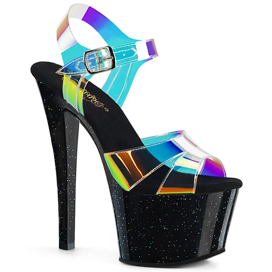 Women\'s Pleaser Sky-320MMR Ankle Strap Sandals Multicolor | 264SADKQR