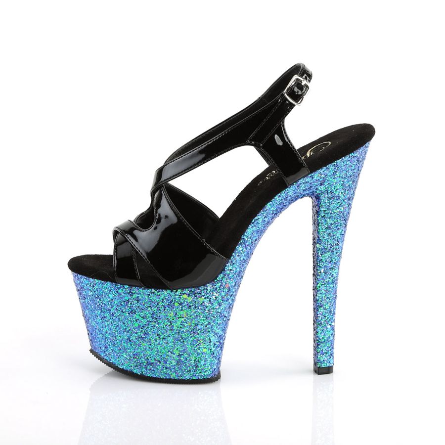 Women's Pleaser Sky-330LG Heels Blue | 316CVYGWL