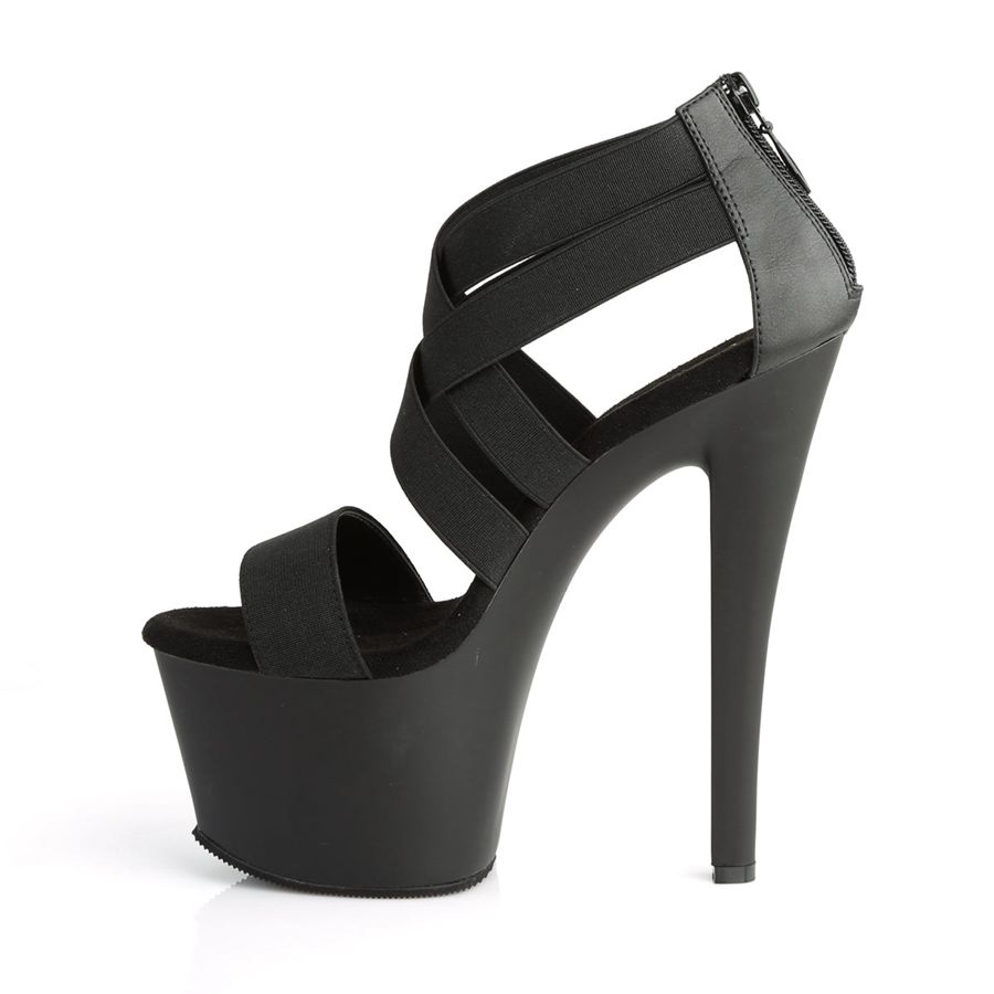 Women's Pleaser Sky-369 Heels Black | 437HDIAQU