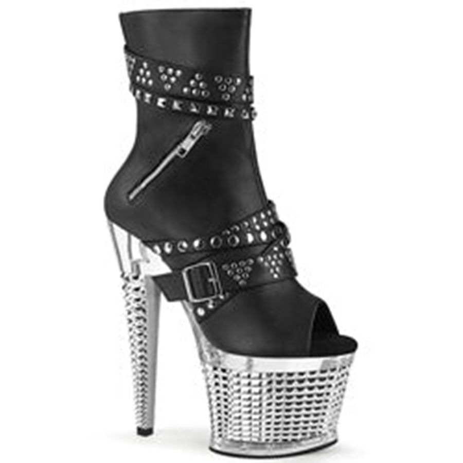 Women's Pleaser Spectator-1015 Ankle Boots Black | 731KENJOY