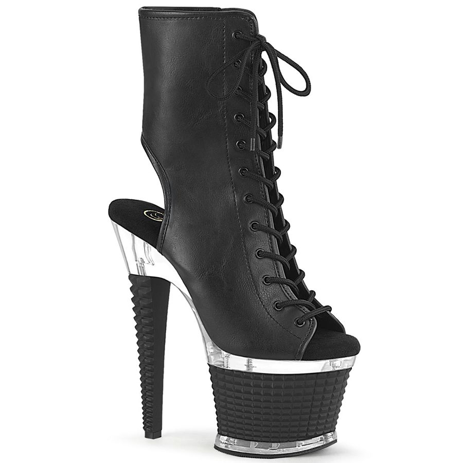 Women\'s Pleaser Spectator-1016 Ankle Boots Black | 709RJKWFZ