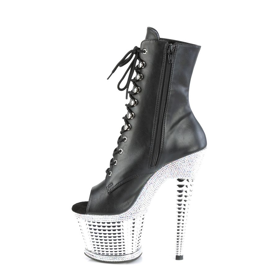 Women's Pleaser Spectator-1021RS Ankle Boots Black | 857HLFPSV