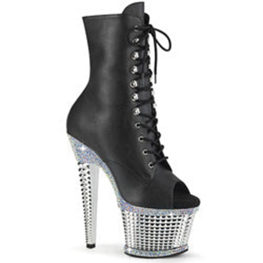 Women's Pleaser Spectator-1021RS Ankle Boots Black | 857HLFPSV