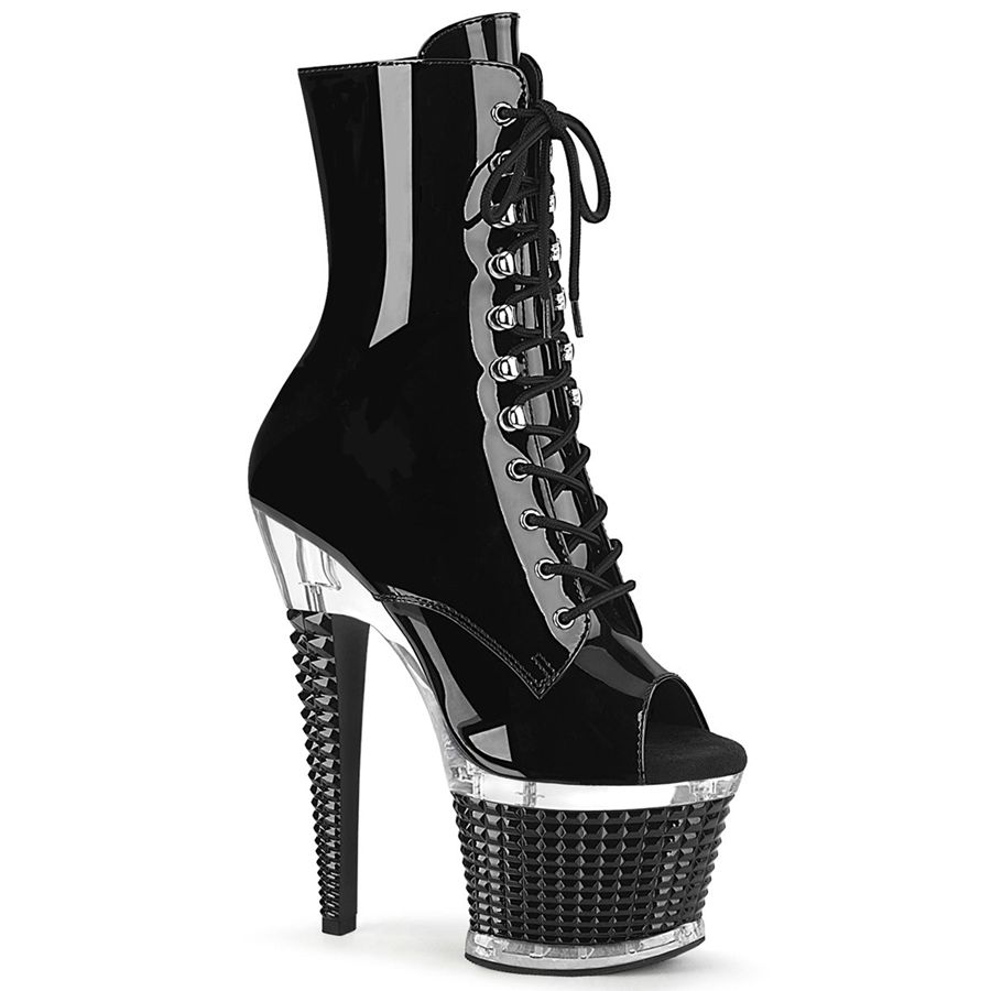 Women\'s Pleaser Spectator-1021 Ankle Boots Black | 708BCEQWK