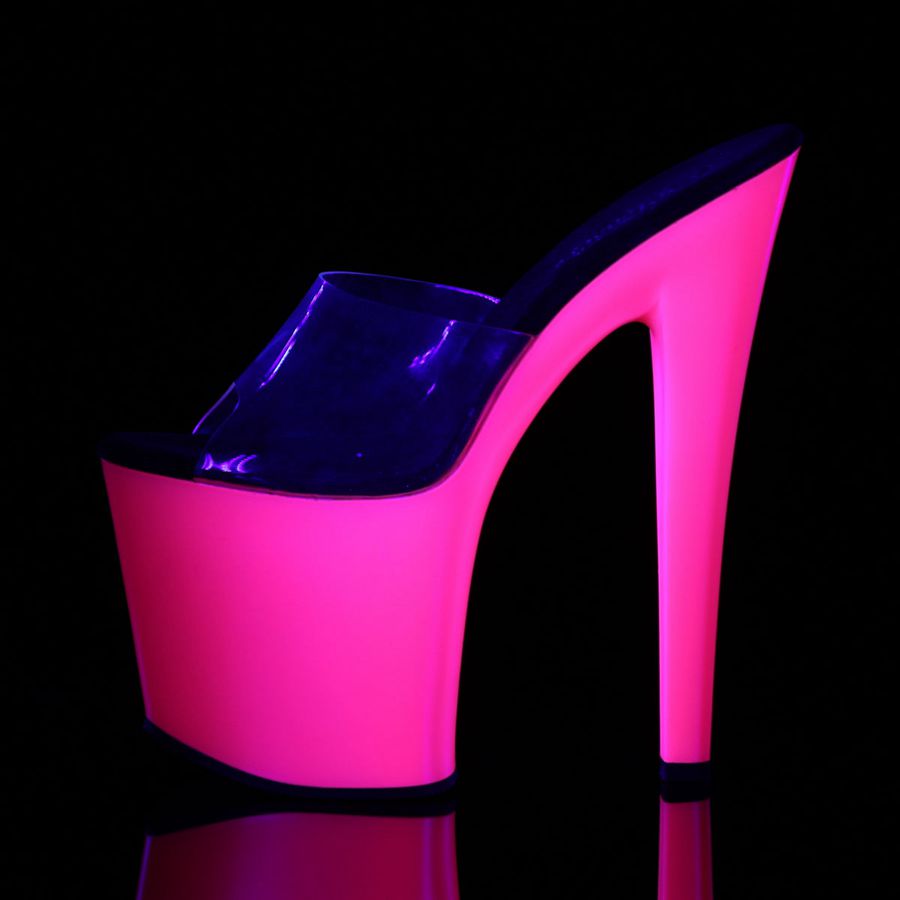 Women's Pleaser Taboo-701UV Platform Sandals Pink | 908OEHCFM