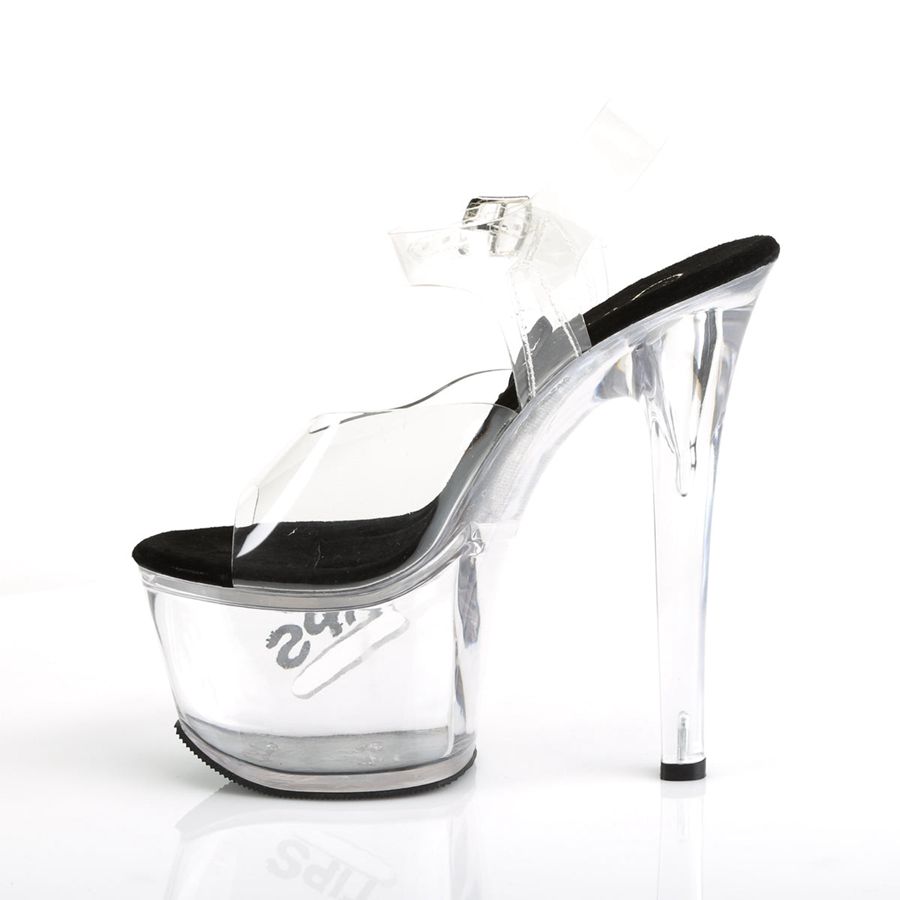 Women's Pleaser Tipjar-708-5 Platform Sandals Black | 498DHLQFP