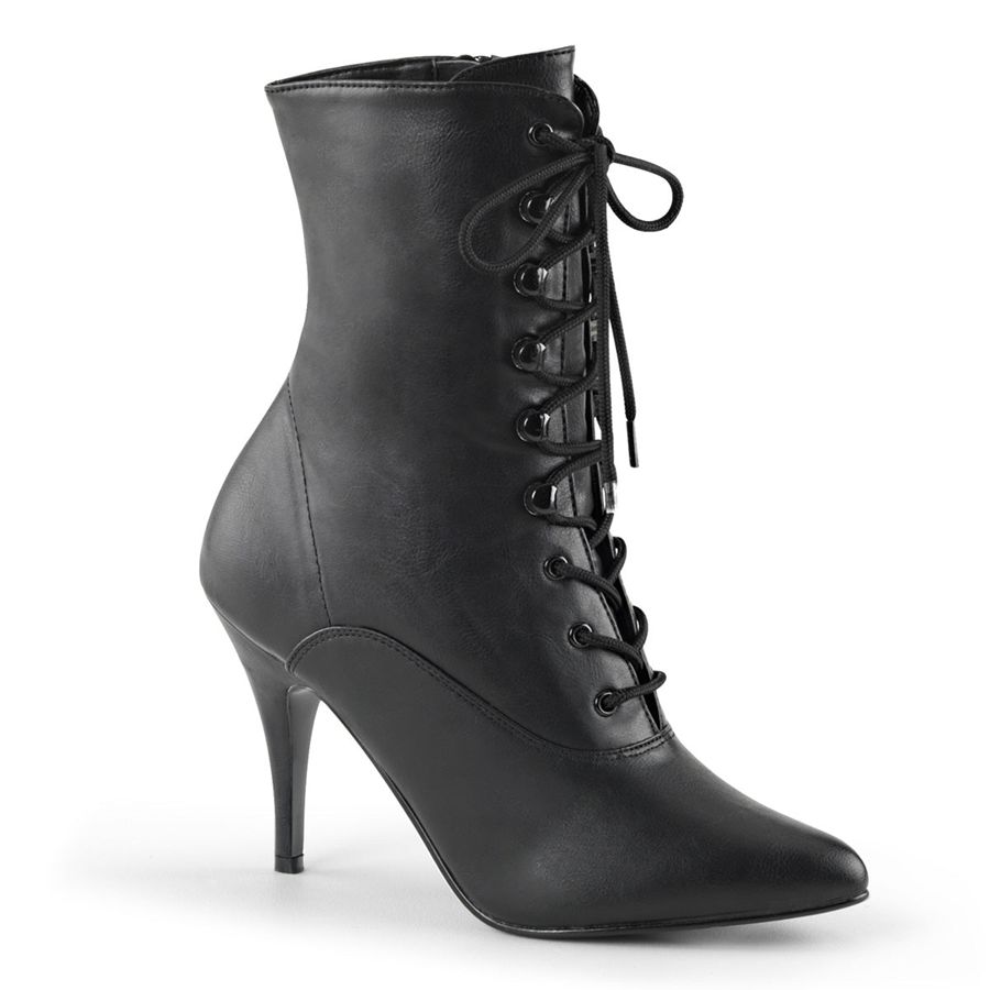 Women\'s Pleaser Vanity-1020 Ankle Boots Black | 695IAZWLH