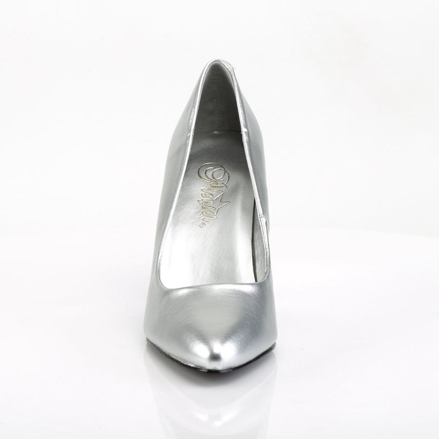 Women's Pleaser Vanity-420 Pumps Silver | 957TYZAQN