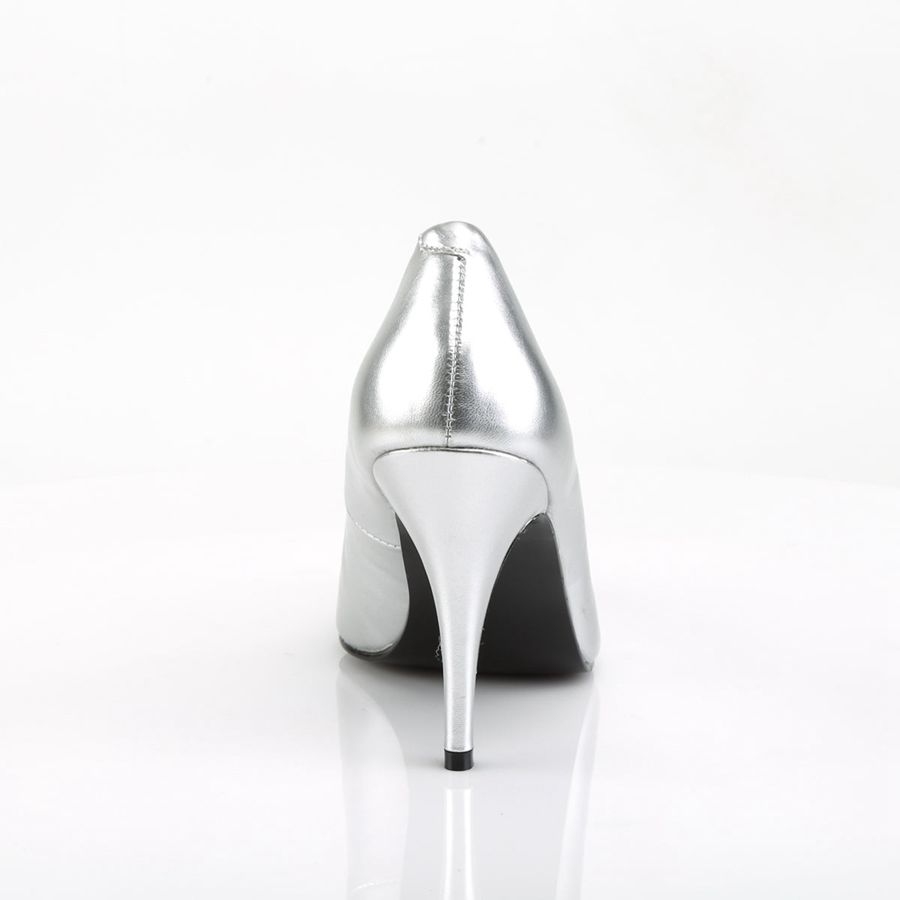 Women's Pleaser Vanity-420 Pumps Silver | 957TYZAQN