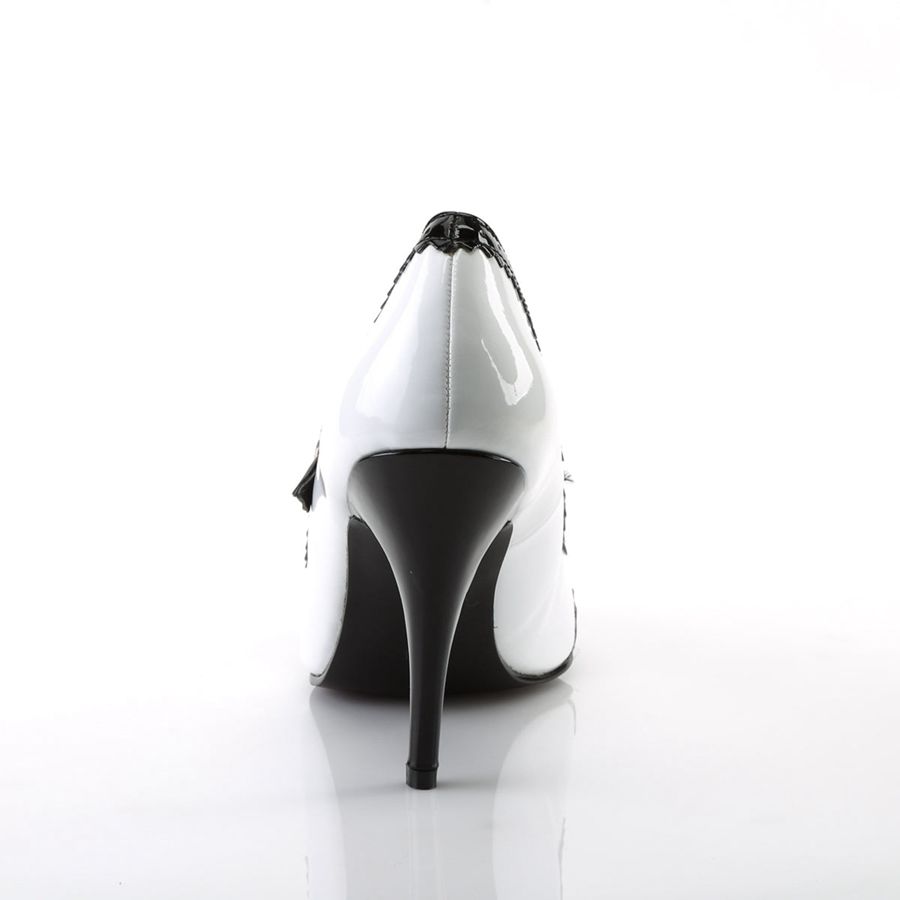 Women's Pleaser Vanity-442 Pumps Black White | 820SHFEAM