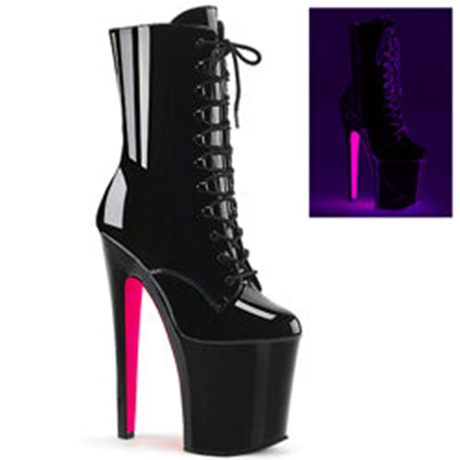 Women's Pleaser Xtreme-1020TT Ankle Boots Black | 589TRFJXV