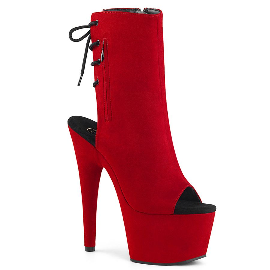 Women's Pleaser Adore-1018FS Ankle Boots Red | 951EDFASH