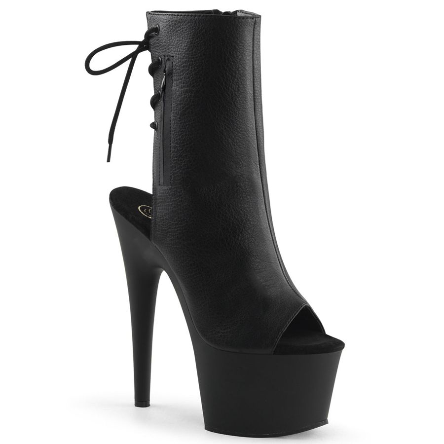 Women's Pleaser Adore-1018 Ankle Boots Black | 671COPFBK