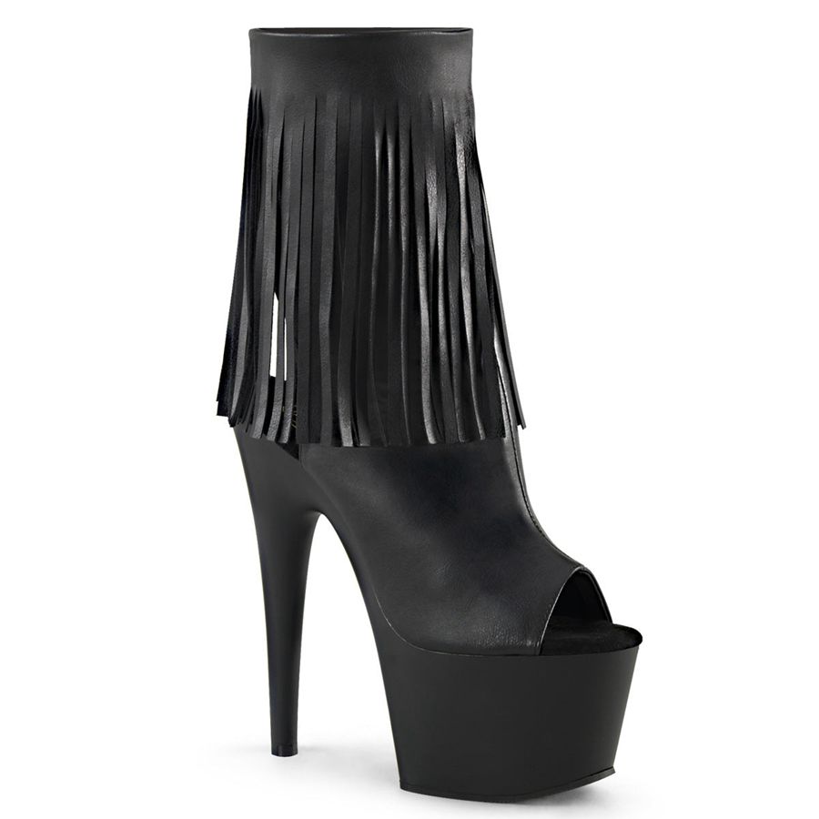 Women's Pleaser Adore-1019 Ankle Boots Black | 086YDVHFA