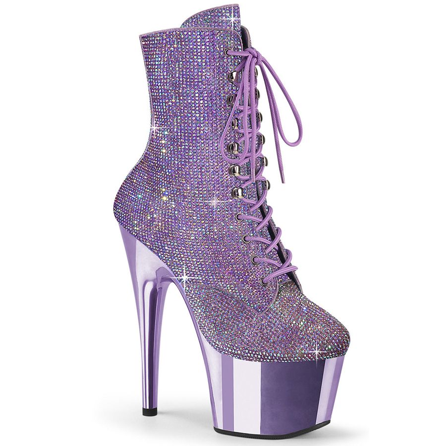 Women's Pleaser Adore-1020CHRS Ankle Boots Purple | 501ABEGVX