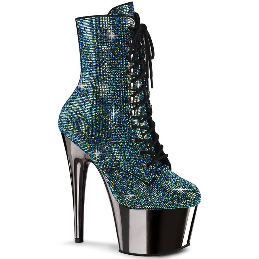 Women's Pleaser Adore-1020CHRS Ankle Boots Turquoise | 938ZTCJDK