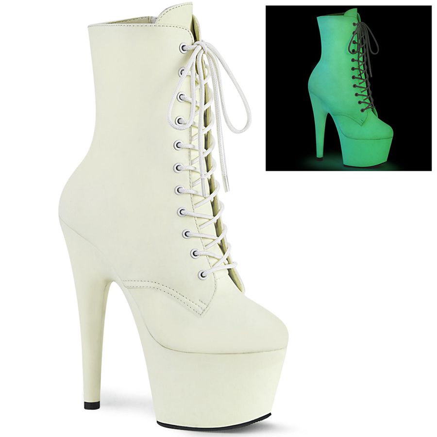 Women's Pleaser Adore-1020GD Ankle Boots White | 109ERJBOA