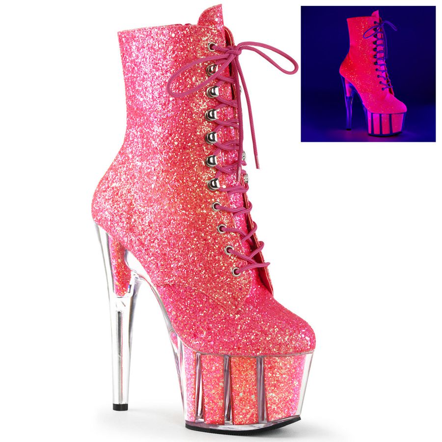 Women's Pleaser Adore-1020G Ankle Boots Pink | 327RVWOLH