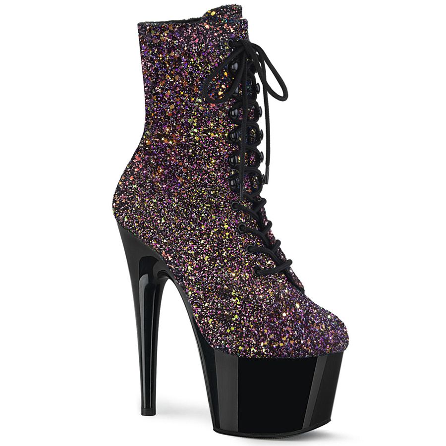 Women's Pleaser Adore-1020LG Ankle Boots Purple | 870MJXSHI