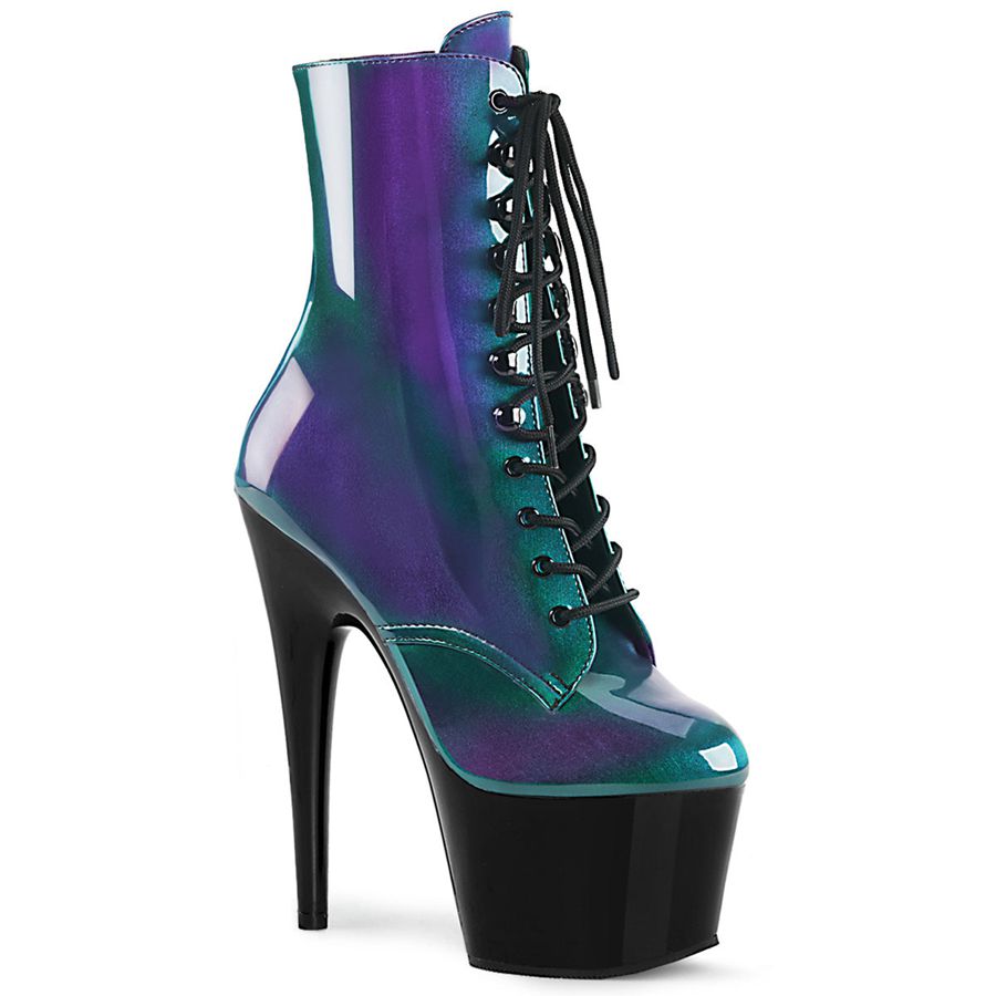 Women's Pleaser Adore-1020SHG Ankle Boots Green | 126UGIKAO