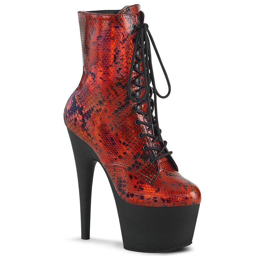 Women's Pleaser Adore-1020SP Ankle Boots Red | 419ZBQMLY