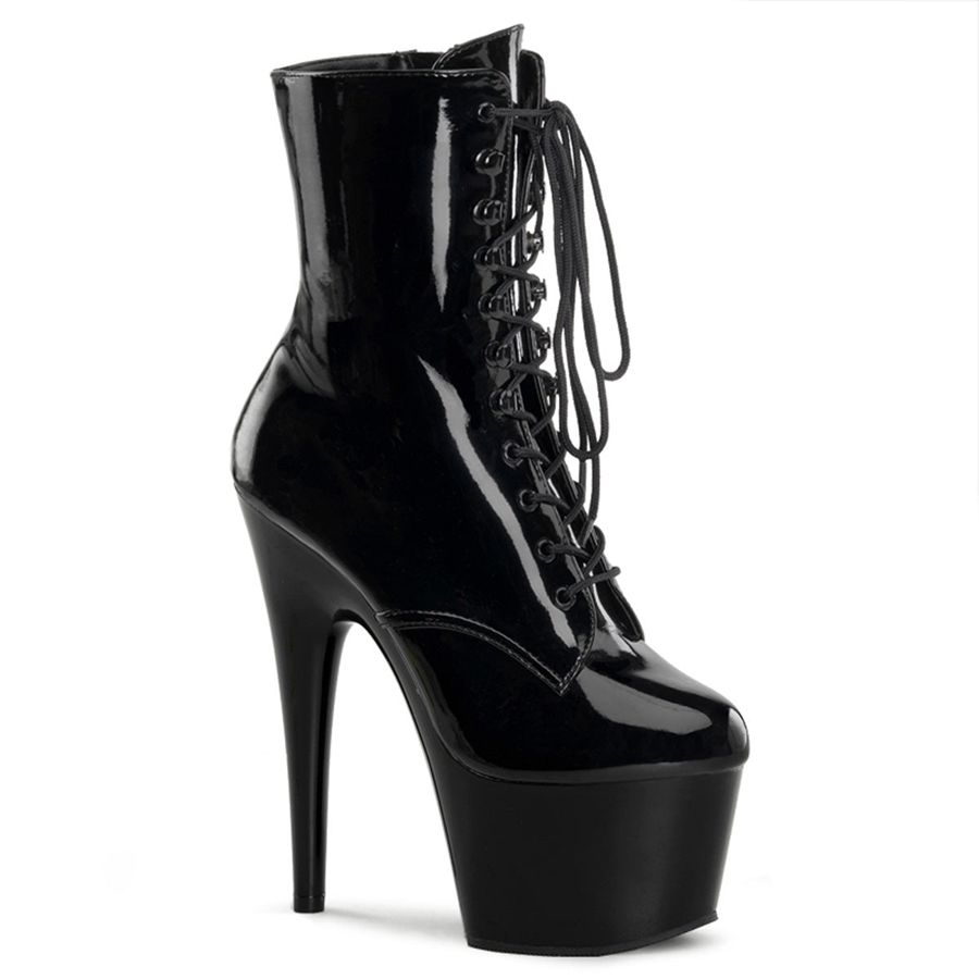 Women's Pleaser Adore-1020 Ankle Boots Black | 329HOTNJC