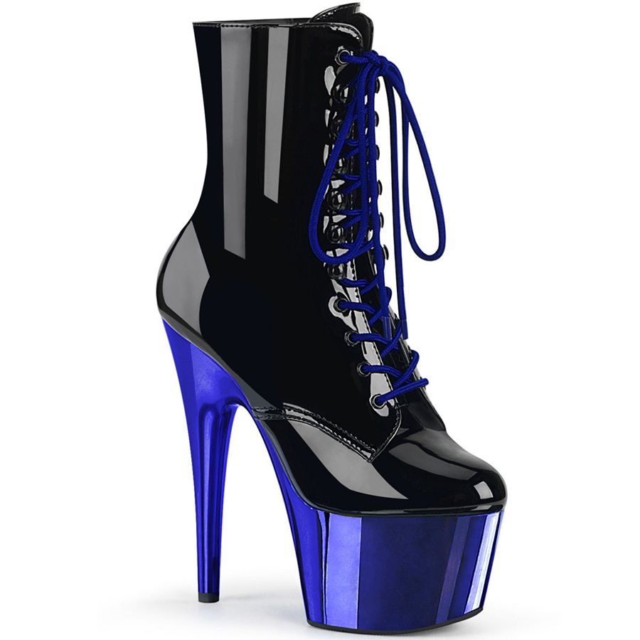 Women's Pleaser Adore-1020 Ankle Boots Blue | 357KSMTPR