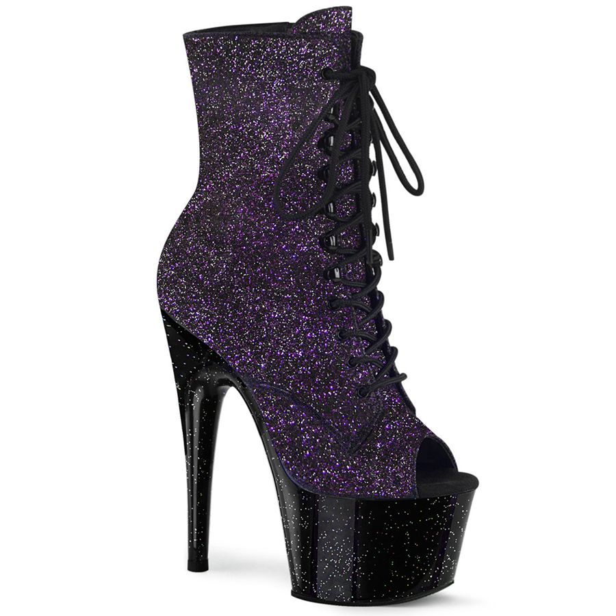 Women's Pleaser Adore-1021MG Ankle Boots Purple | 467DFBACU