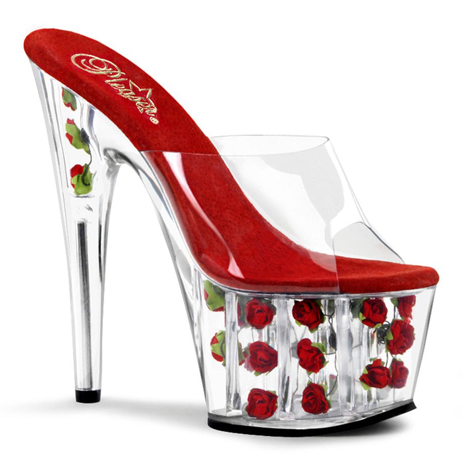 Women's Pleaser Adore-701FL Platform Sandals Red | 632FYXREK