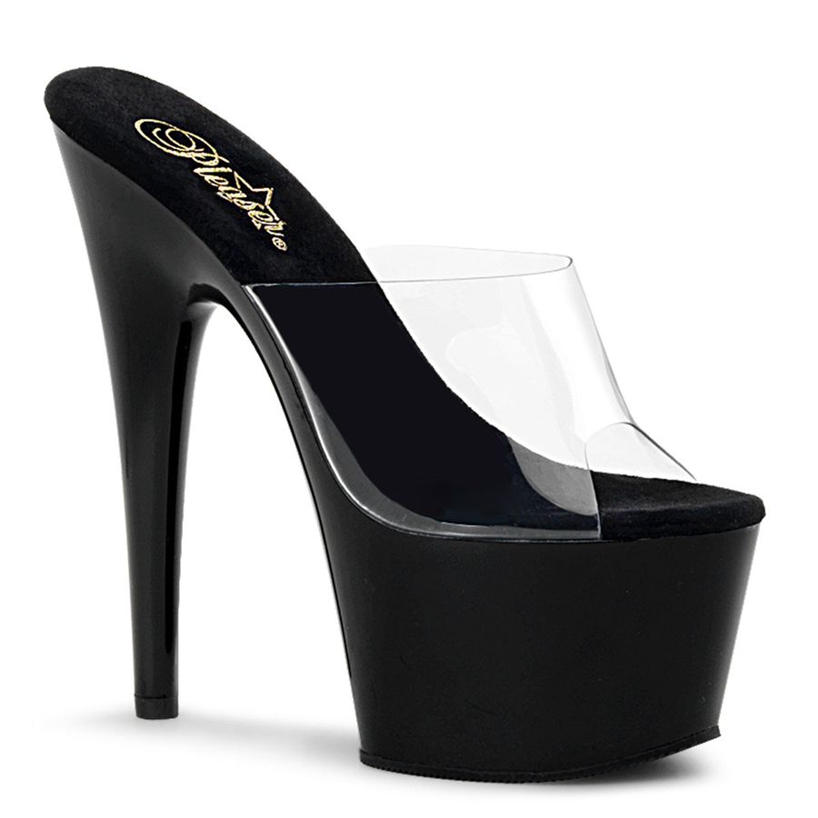 Women's Pleaser Adore-701 Platform Sandals Black | 096TMCKZP