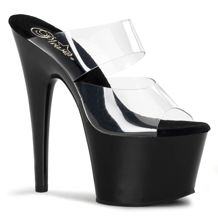 Women's Pleaser Adore-702 Platform Sandals Black | 981SMNHXL