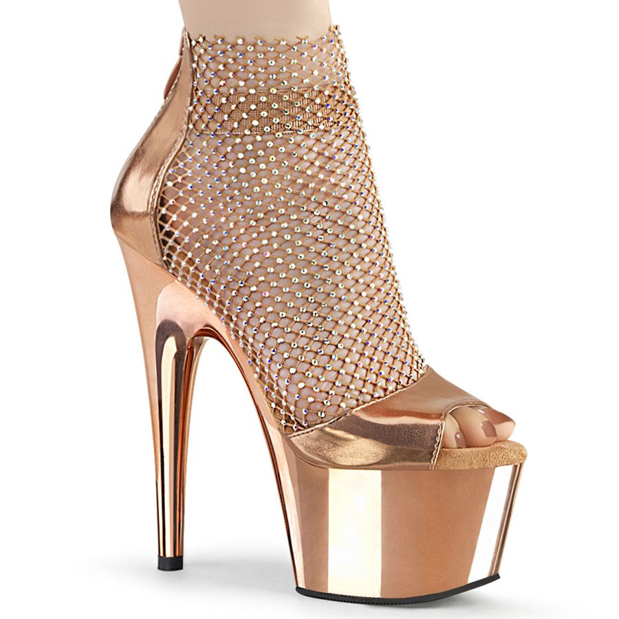 Women's Pleaser Adore-765RM Heels Gold | 521MFGAXH