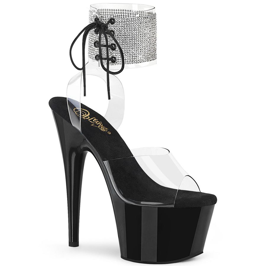 Women's Pleaser Adore-791-2RS Heels Black | 391NWUTPS