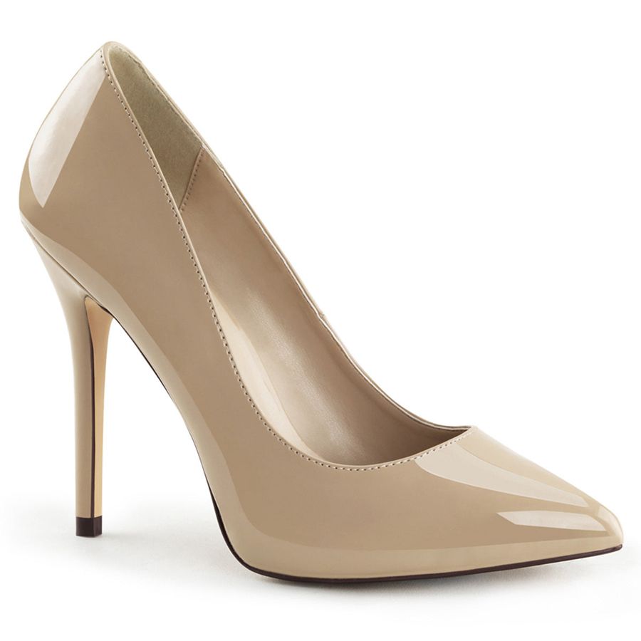 Women's Pleaser Amuse-20 Pumps Beige | 392SQFUBN