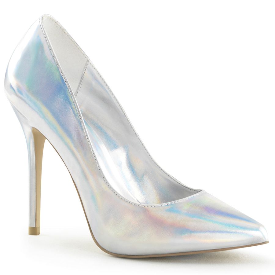 Women's Pleaser Amuse-20 Pumps Silver | 716UEVWLM